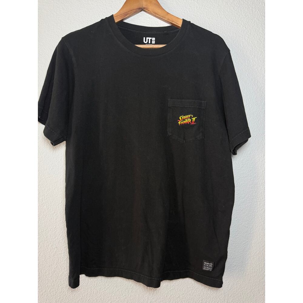 Uniqlo UT x Capcom Street Fighter II Pixel Character Pocket Tee M